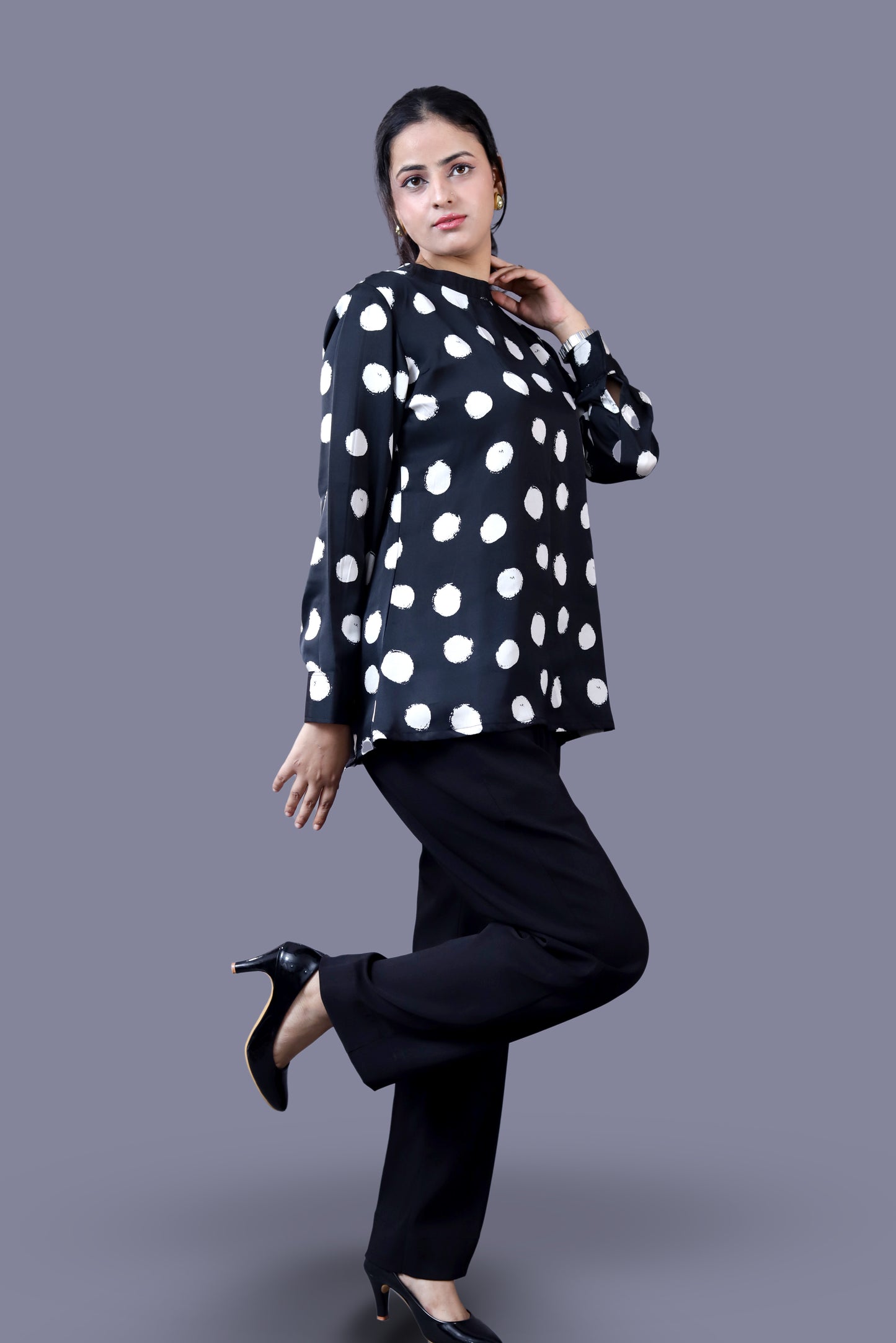 Black Polka Dot Coord Set