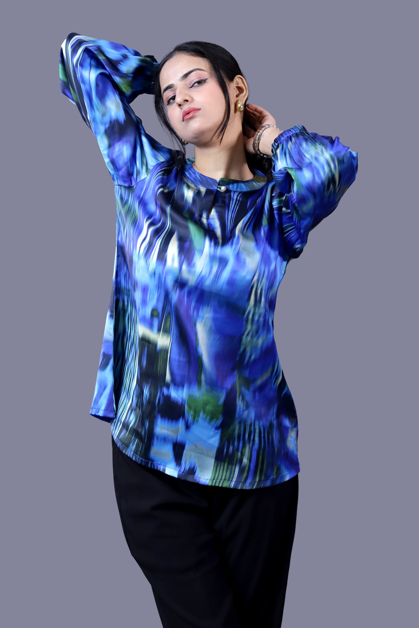 Blue Printed Coord Set