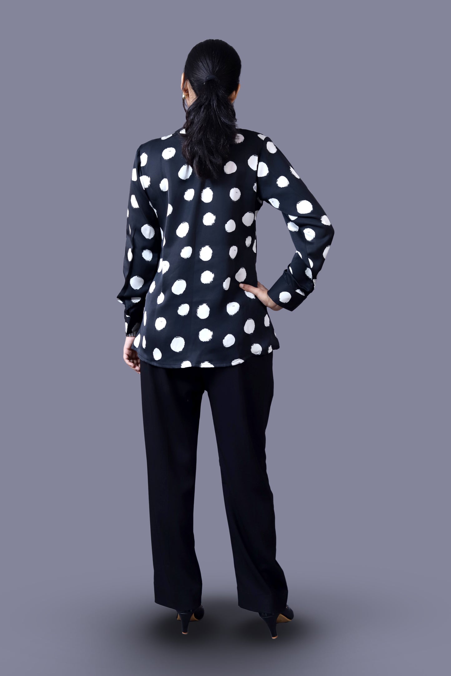 Black Polka Dot Coord Set