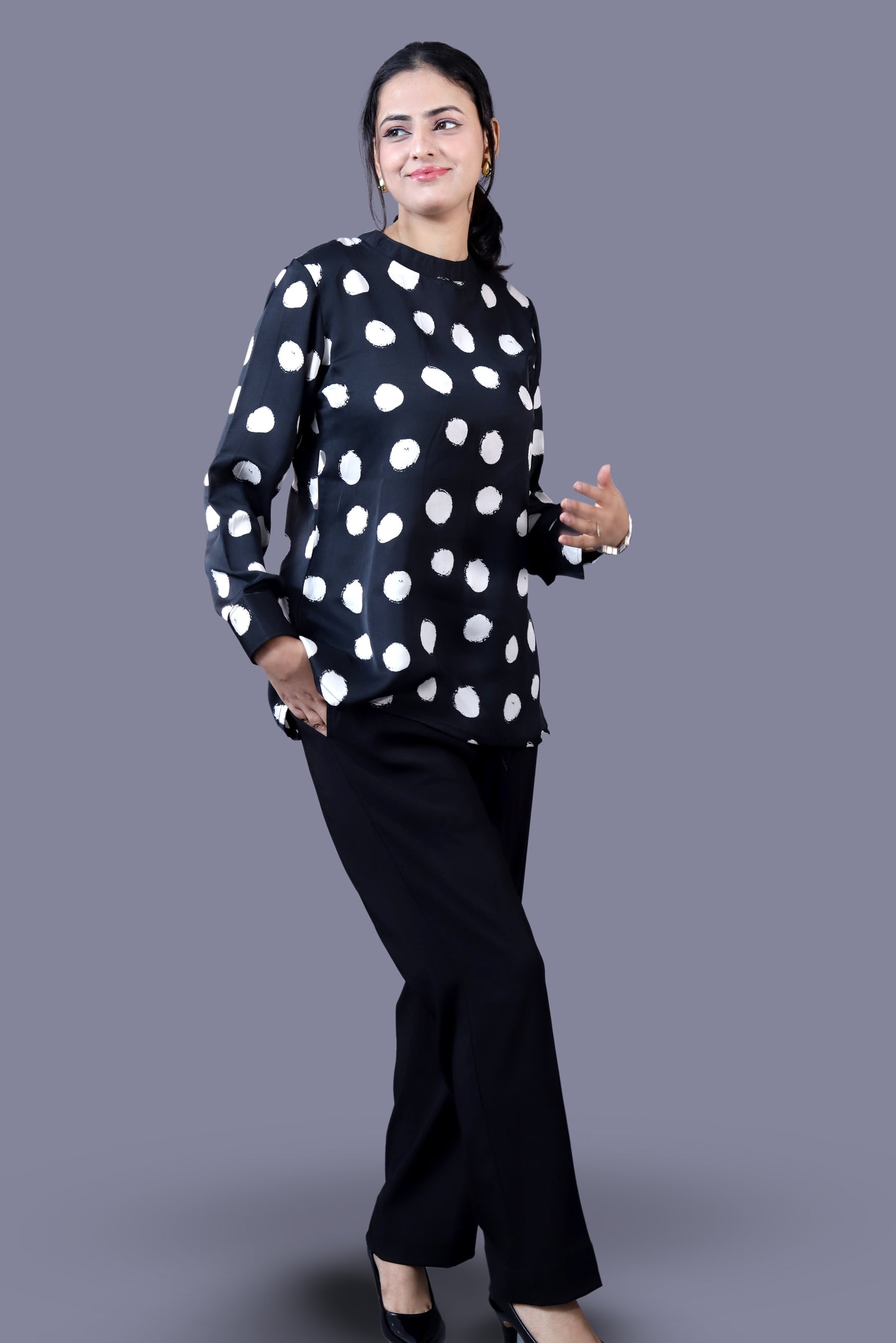 Black Polka Dot Coord Set