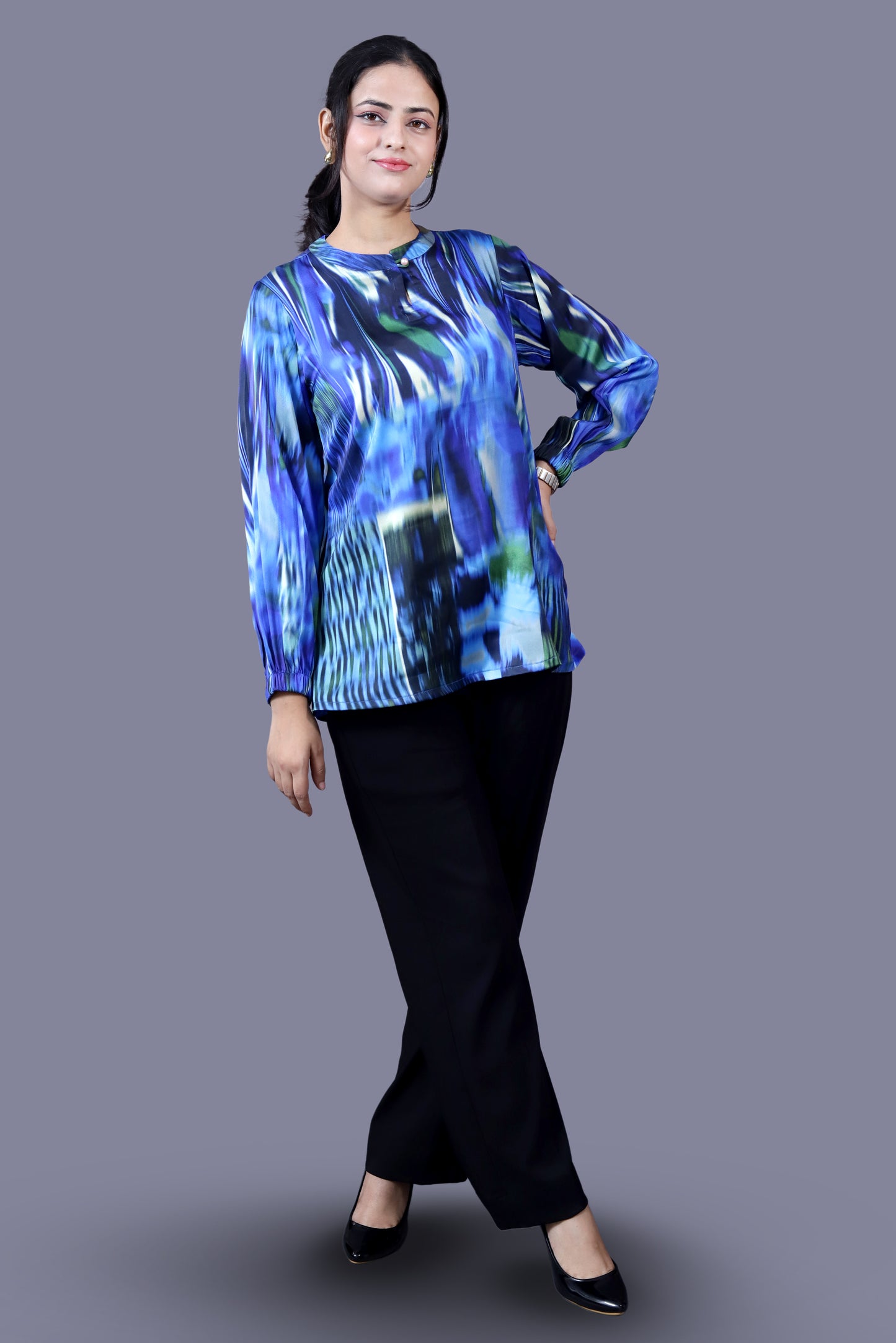 Blue Printed Coord Set