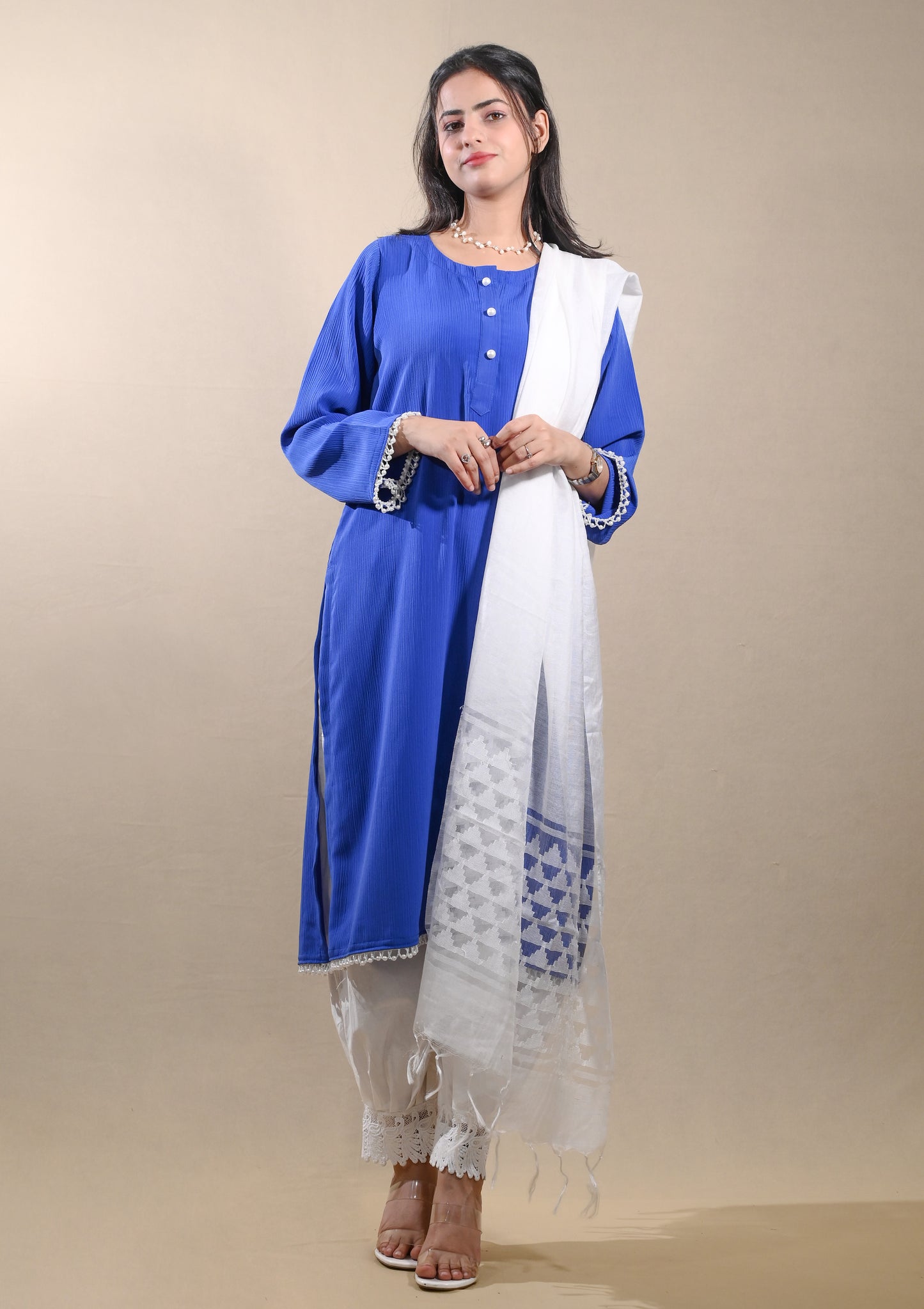 Royal Blue Kurta Dupatta Set
