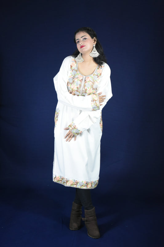 OFF WHITE KASHMIRI PHERAN