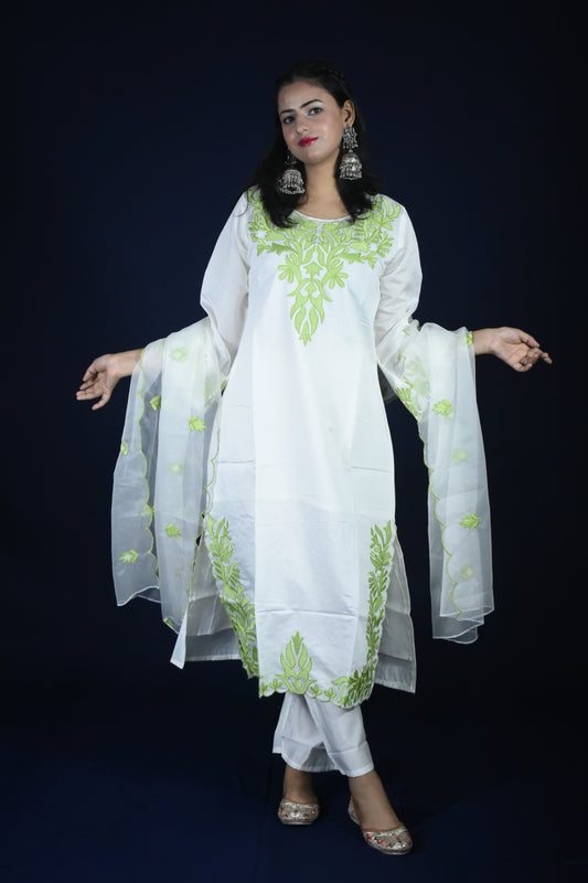 PEARL WHITE KURTA SET