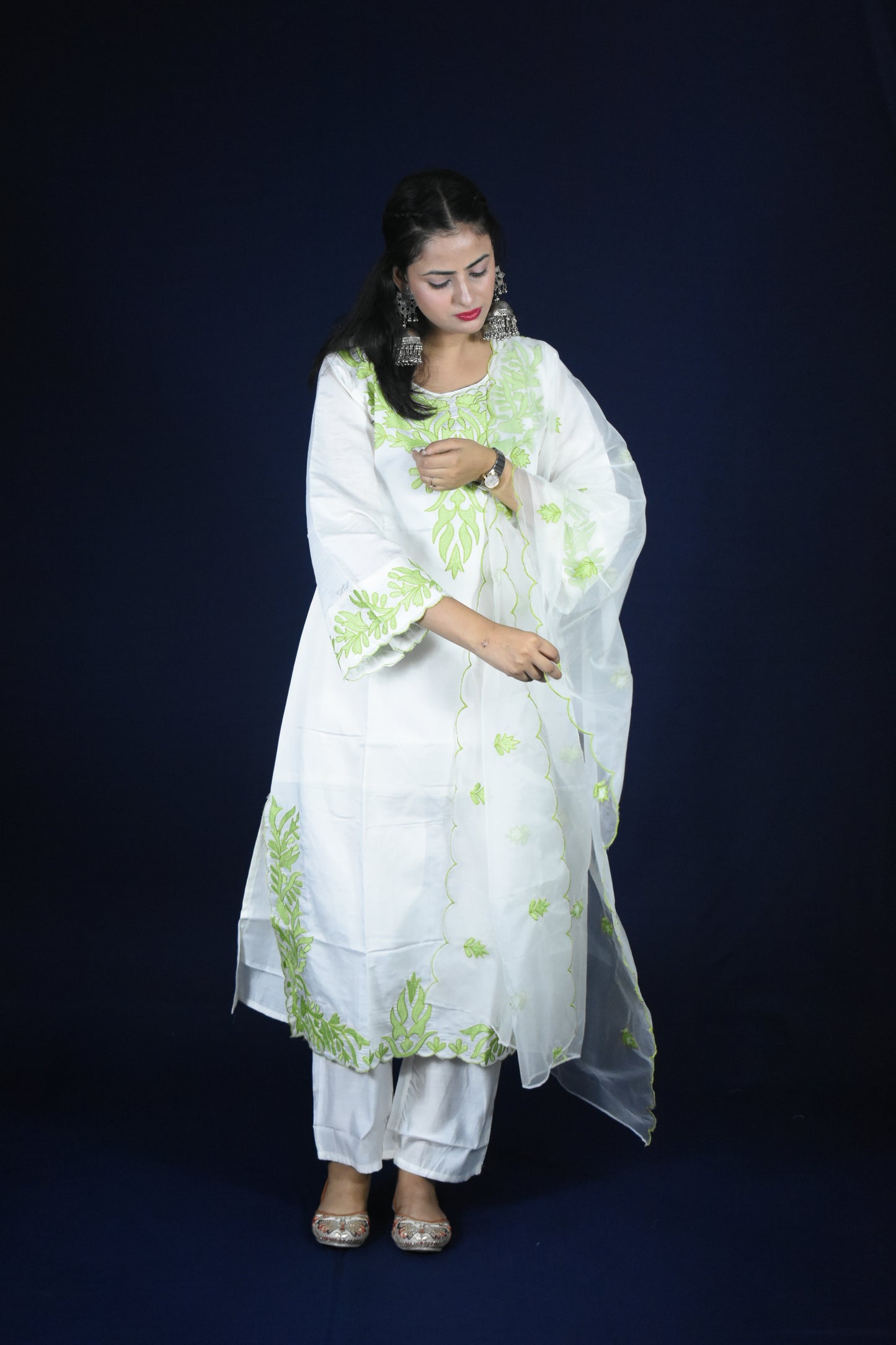 PEARL WHITE KURTA SET