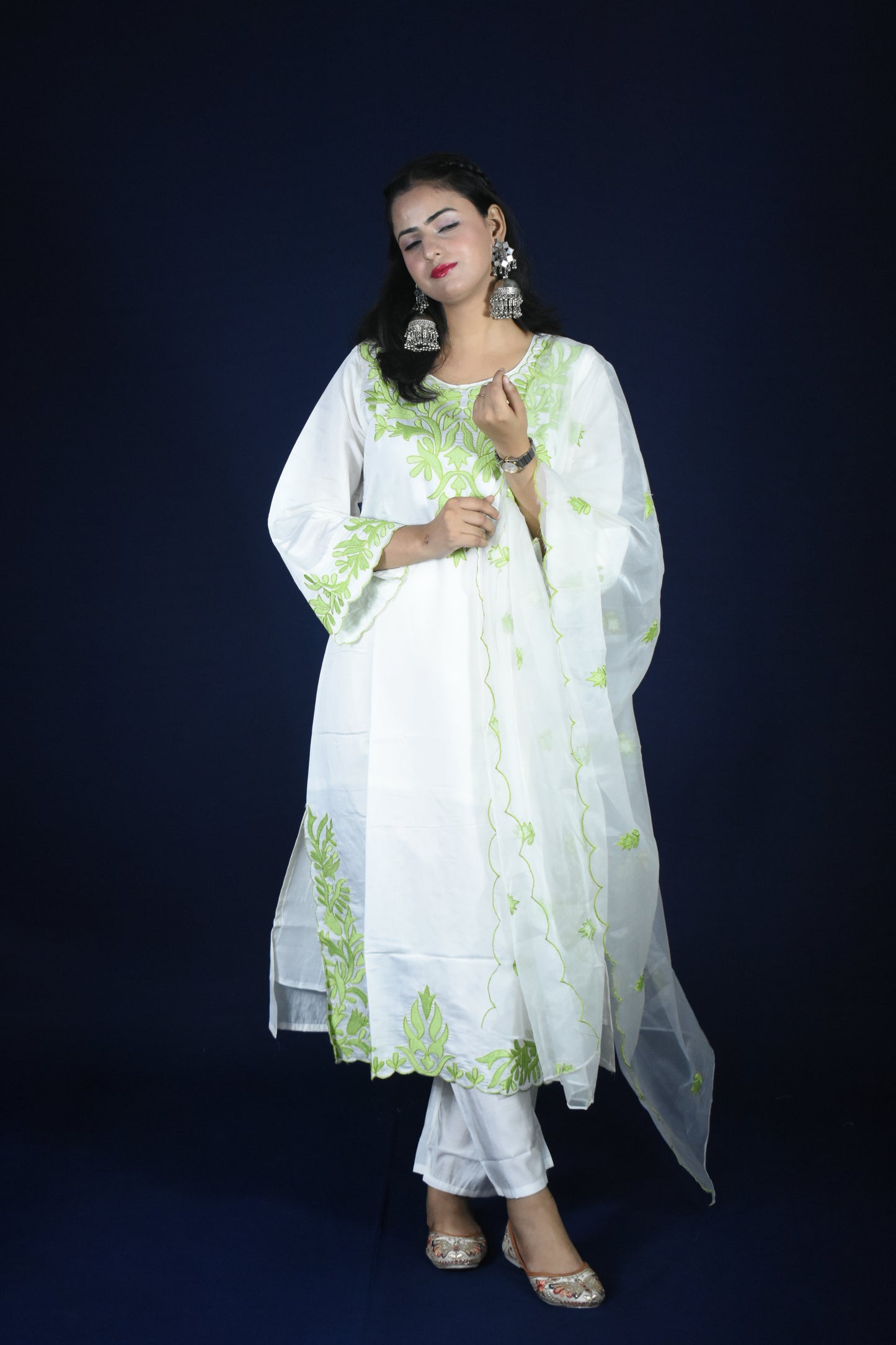 PEARL WHITE KURTA SET