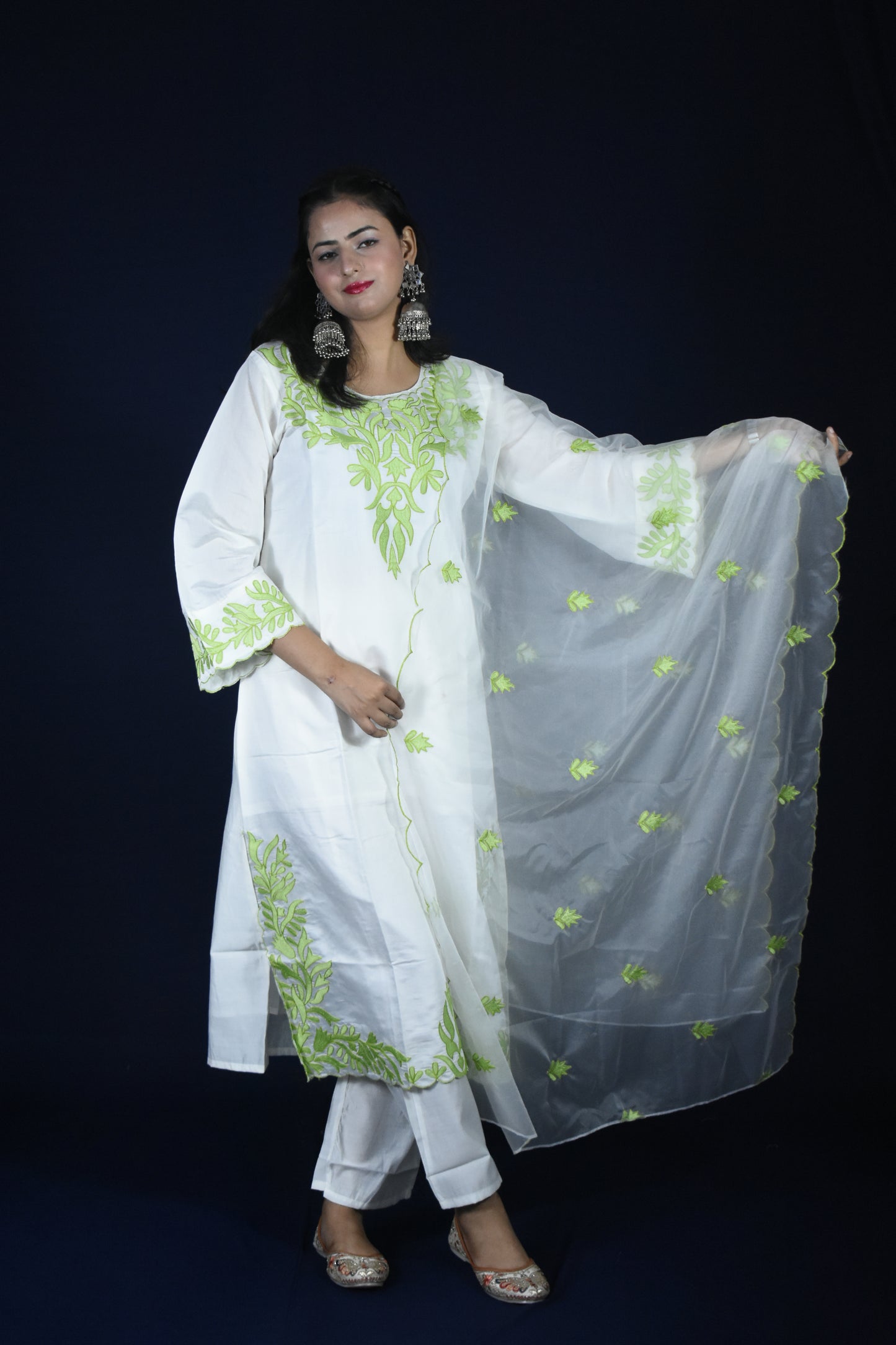 PEARL WHITE KURTA SET
