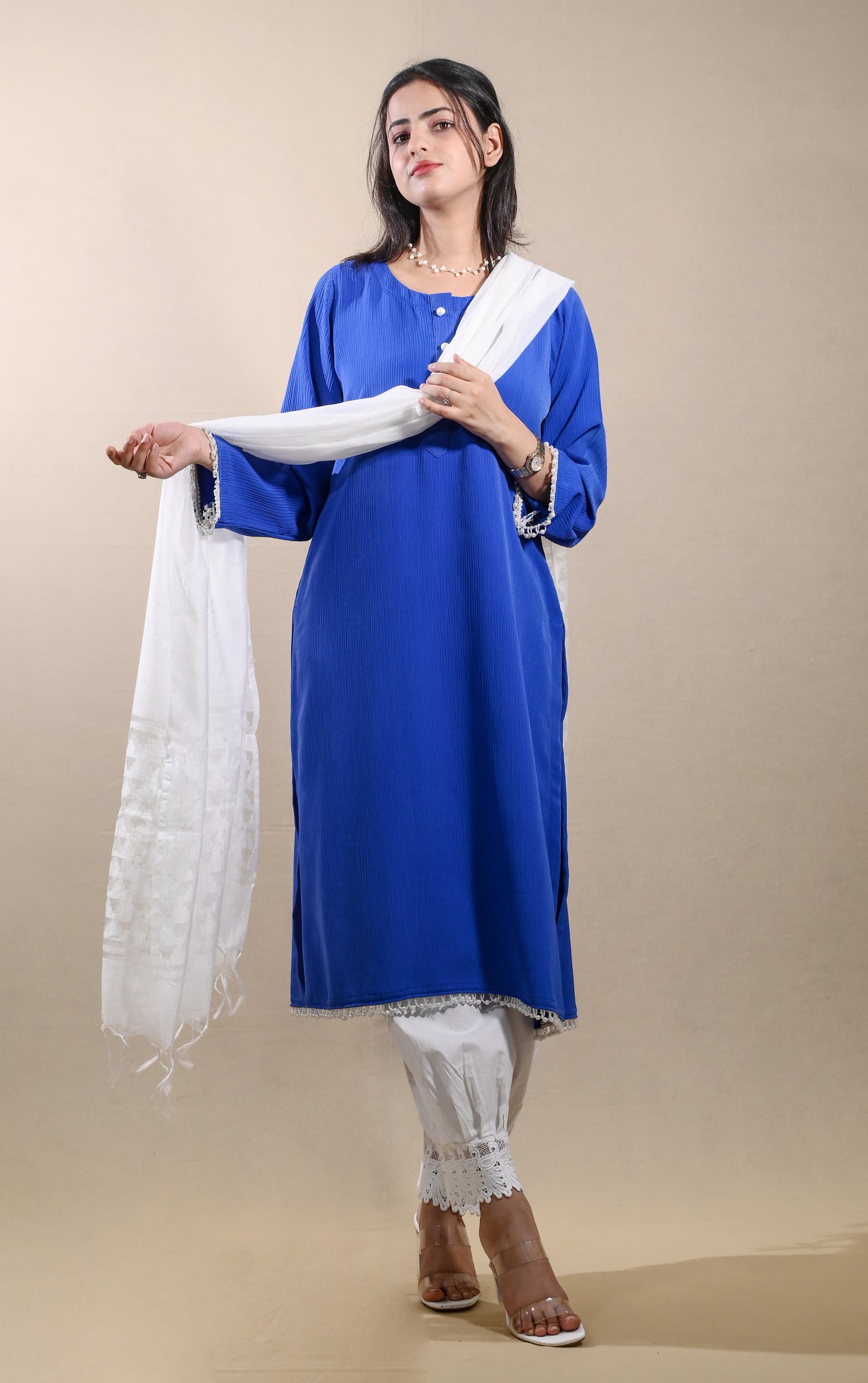 Royal Blue Kurta Dupatta Set