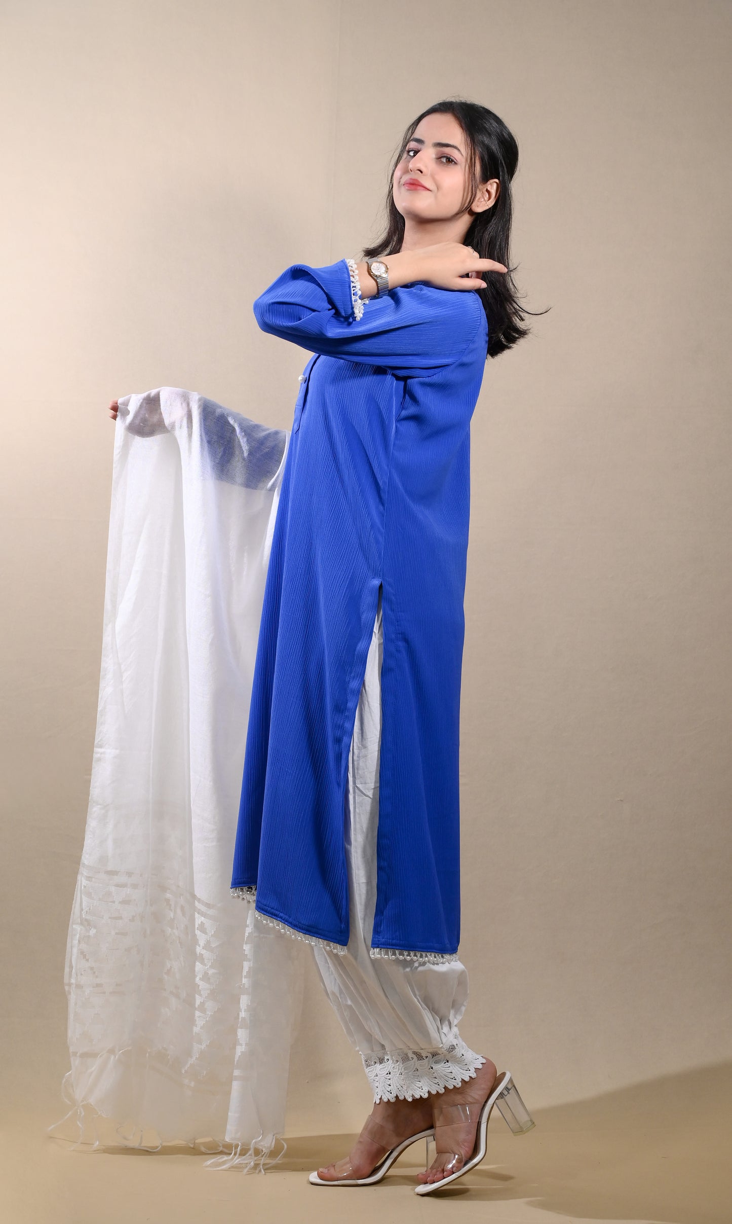 Royal Blue Kurta Dupatta Set