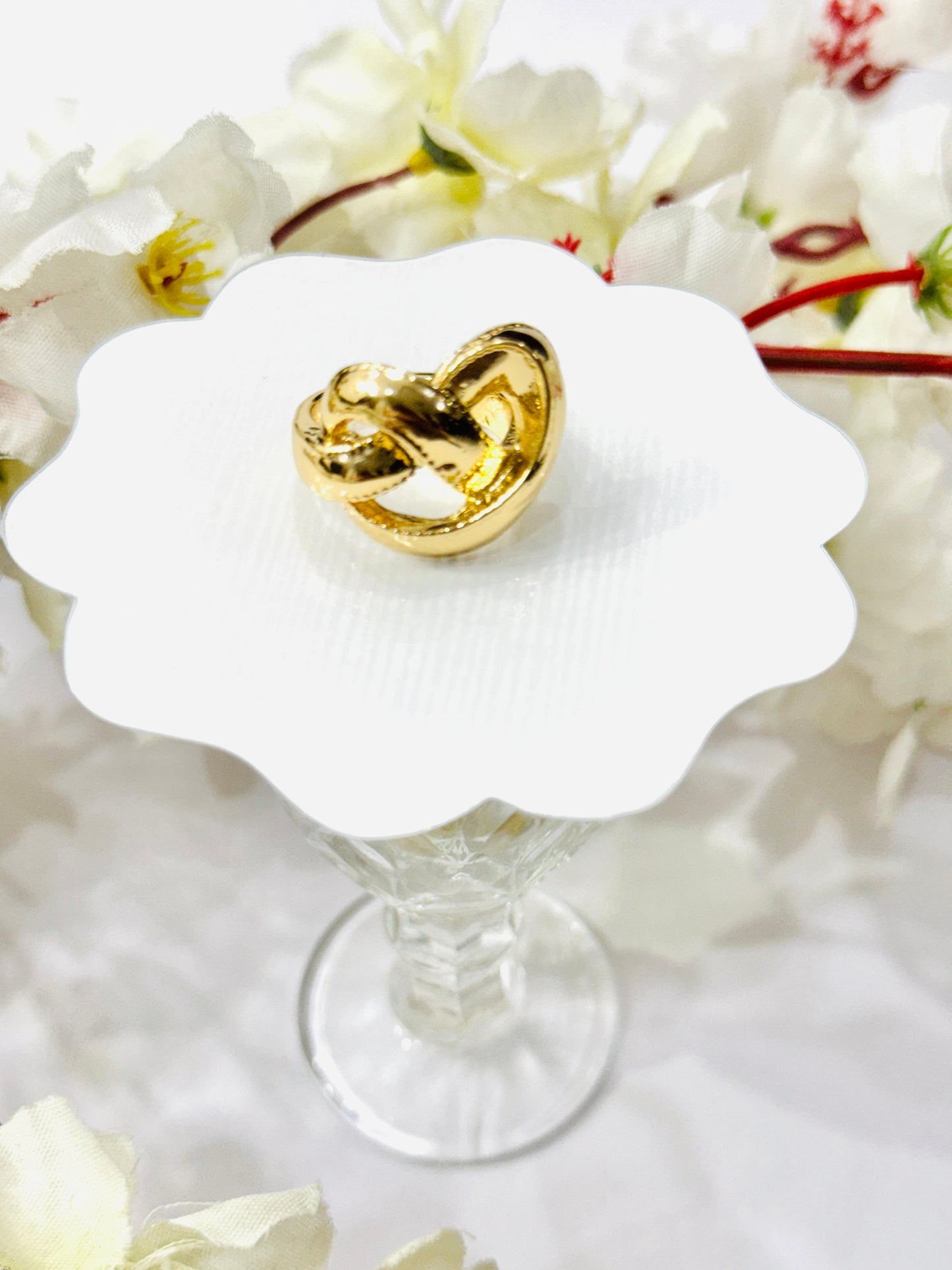 Tangled Heart Adjustable Ring