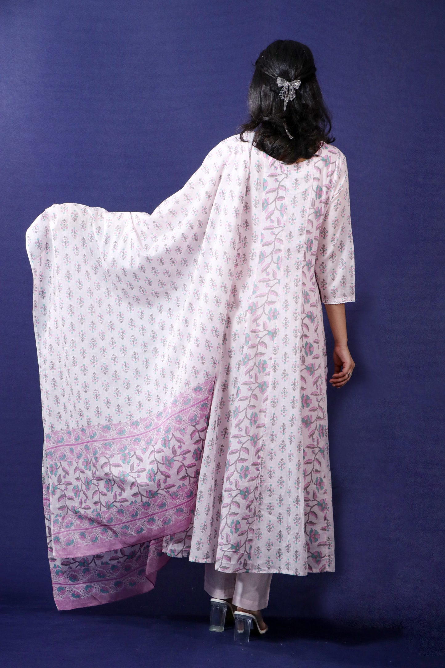 Elegant Baby Pink Anarkali Suit