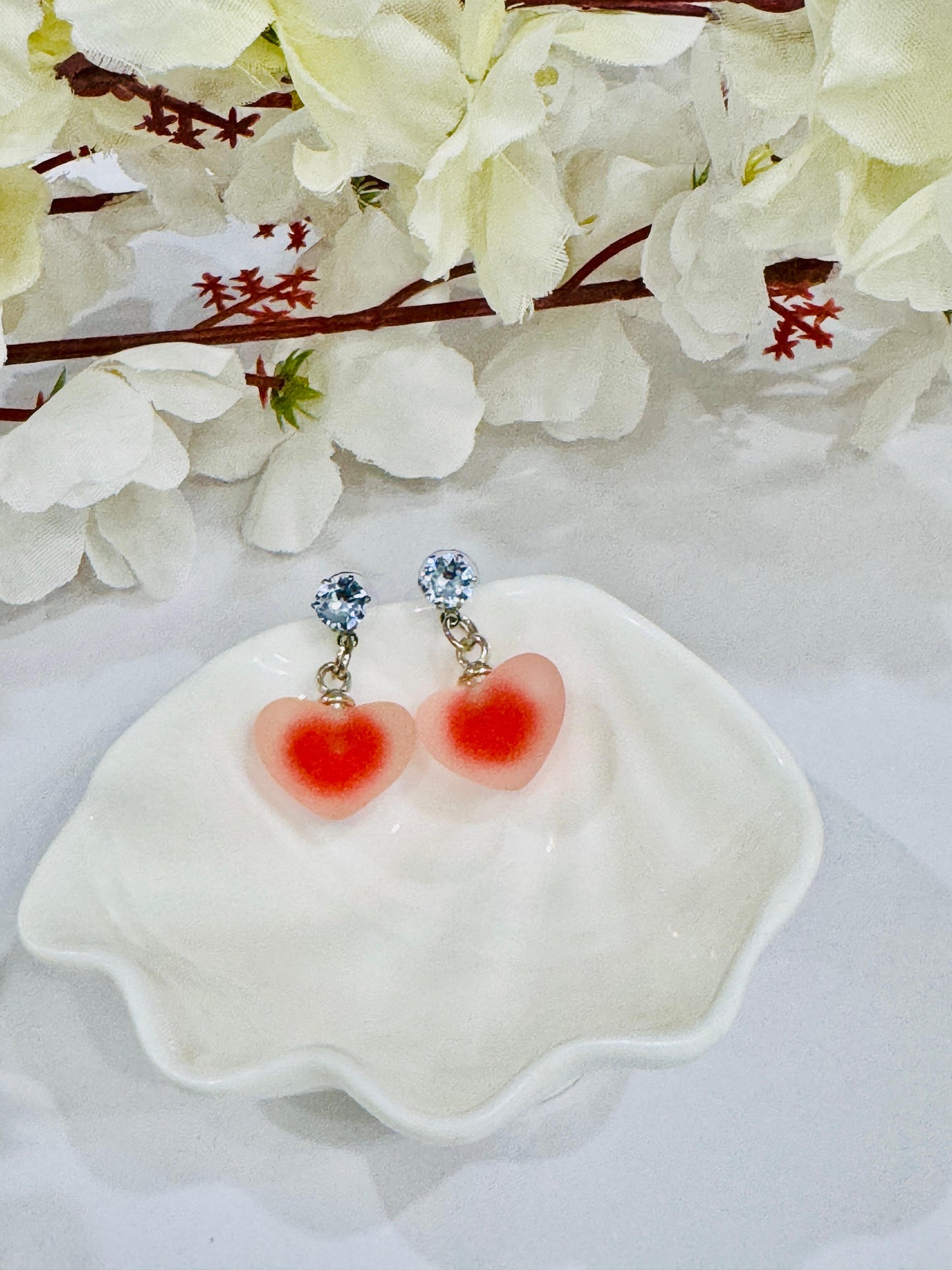Red Raisin Frosted Charms Earring