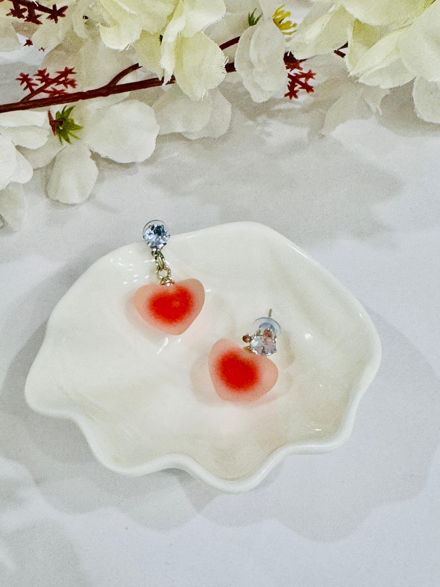 Red Raisin Frosted Charms Earring