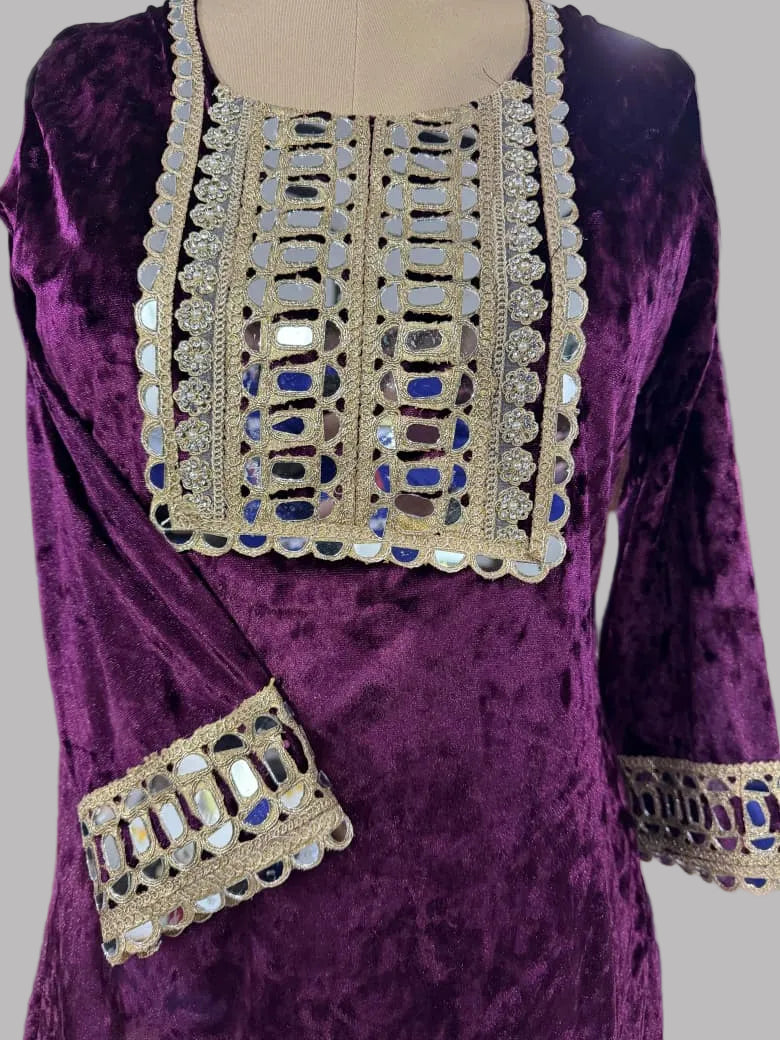 Elegant Wine Gharara