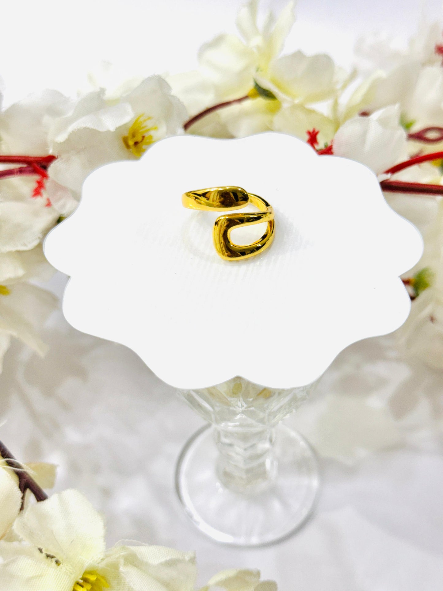 Golden Whisper Adjustable Ring