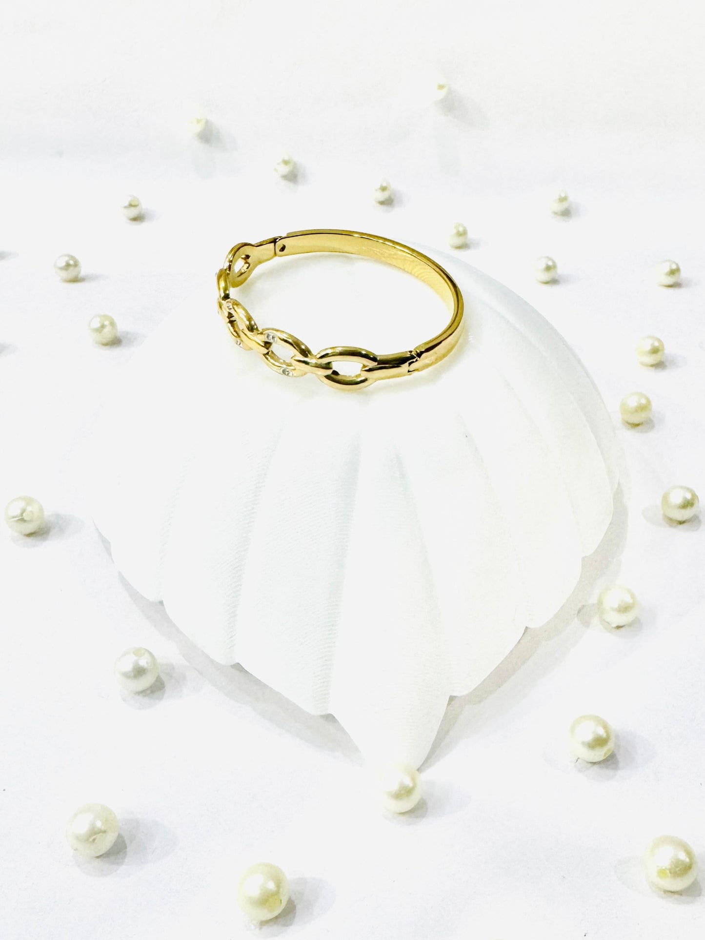 Stylish Chain Look Zirconia Bracelet