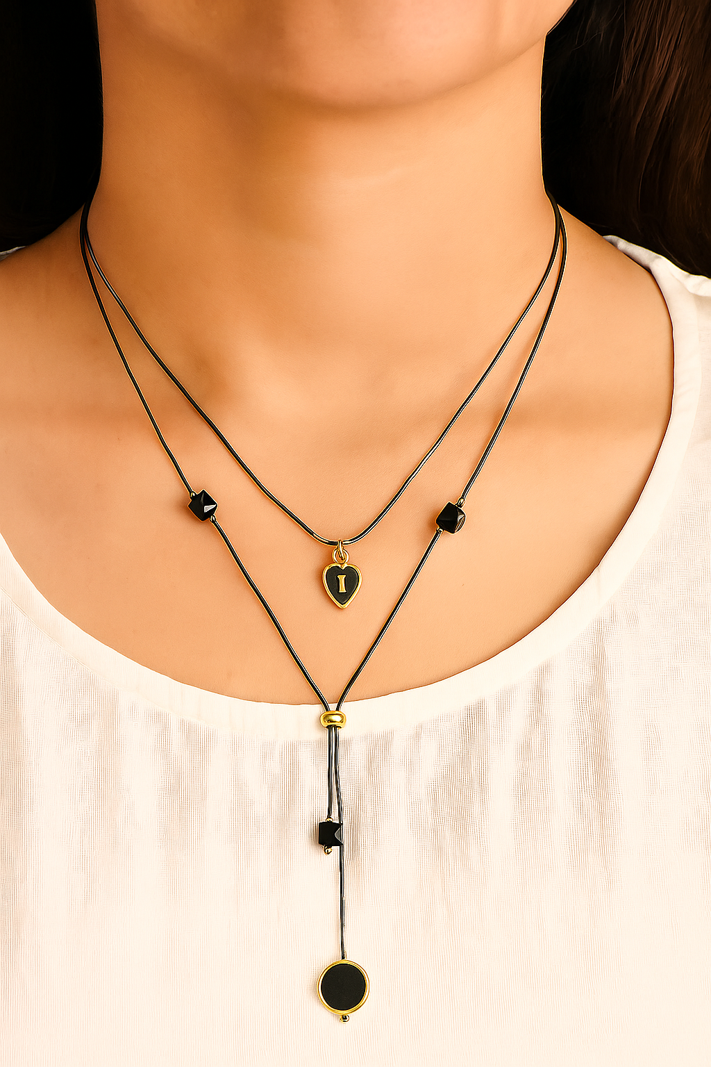 Double Layer Charm Necklace