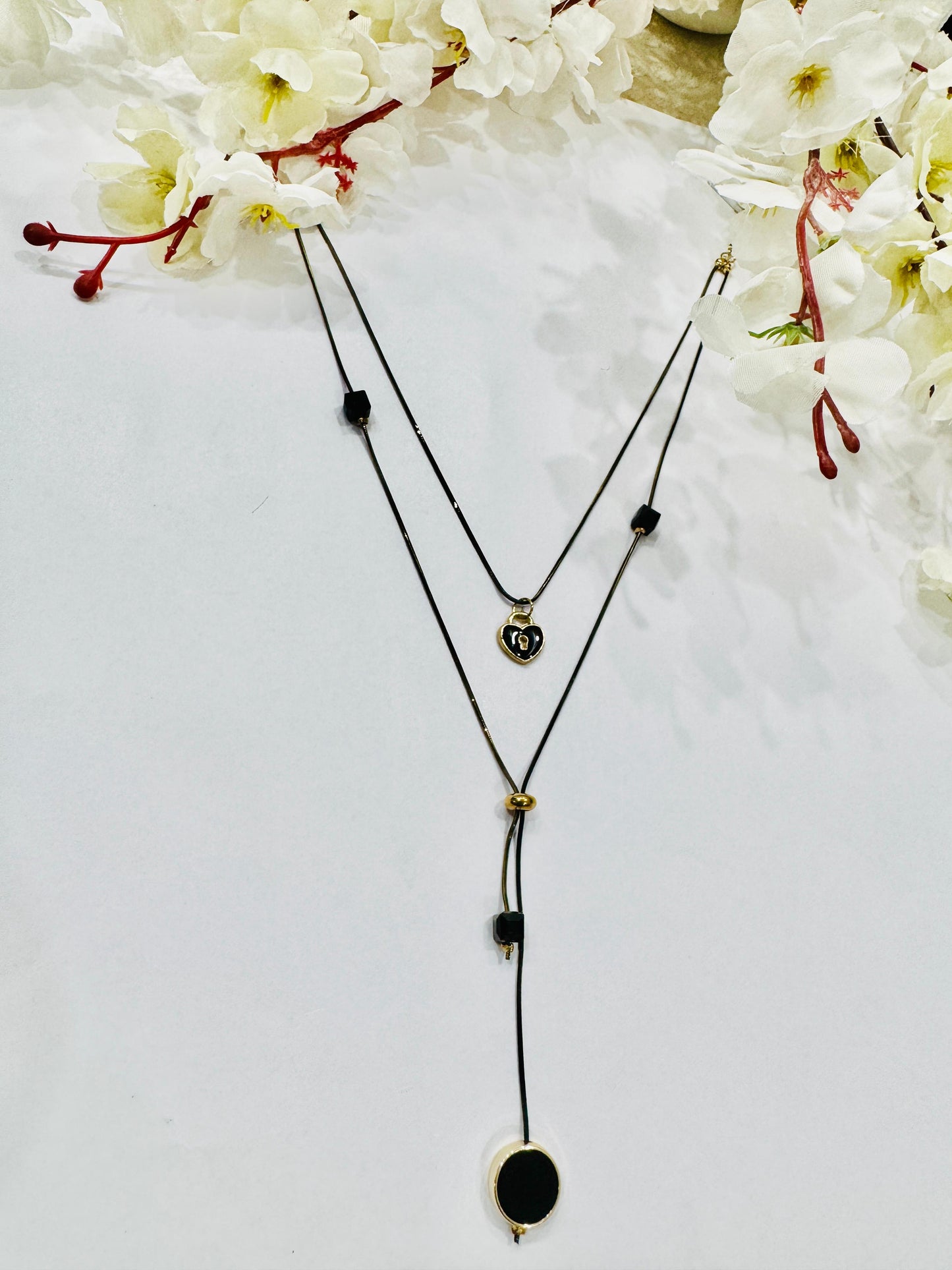Double Layer Charm Necklace