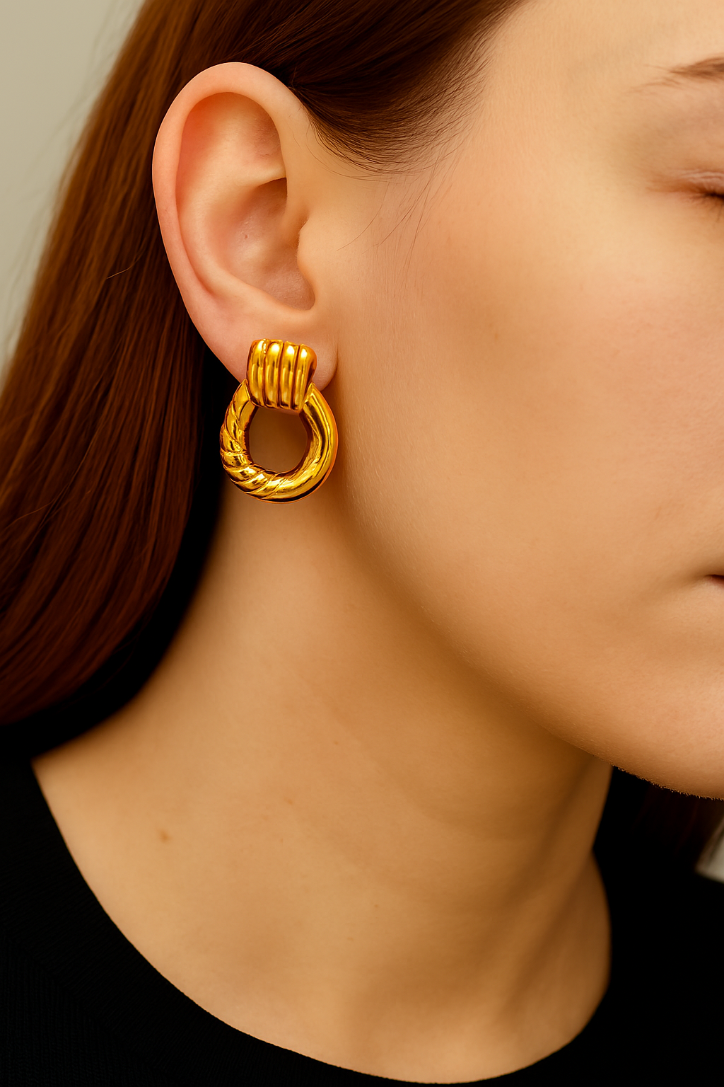 Golden Orbit Stud