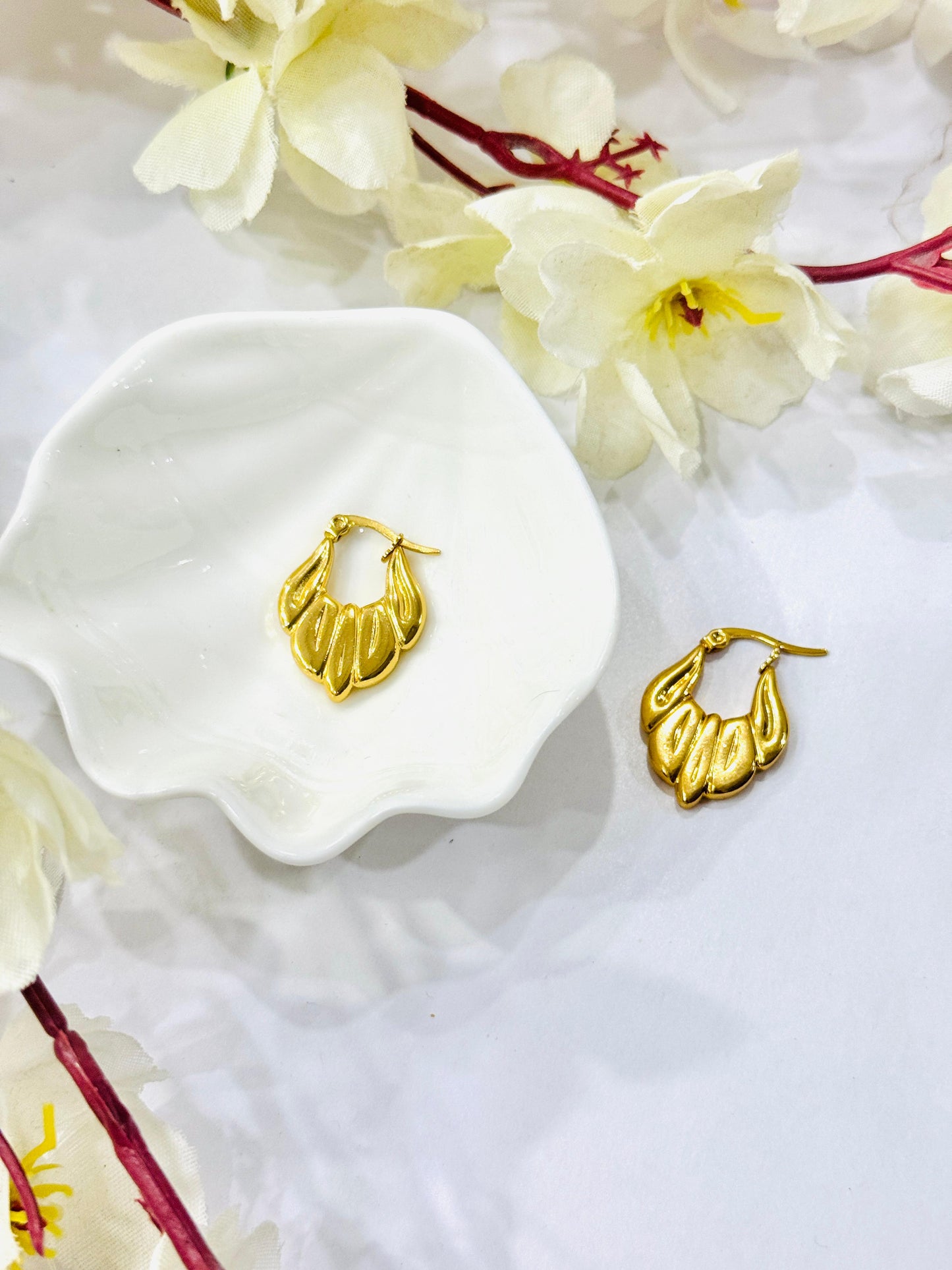 Bunch Of Leaves Hoops