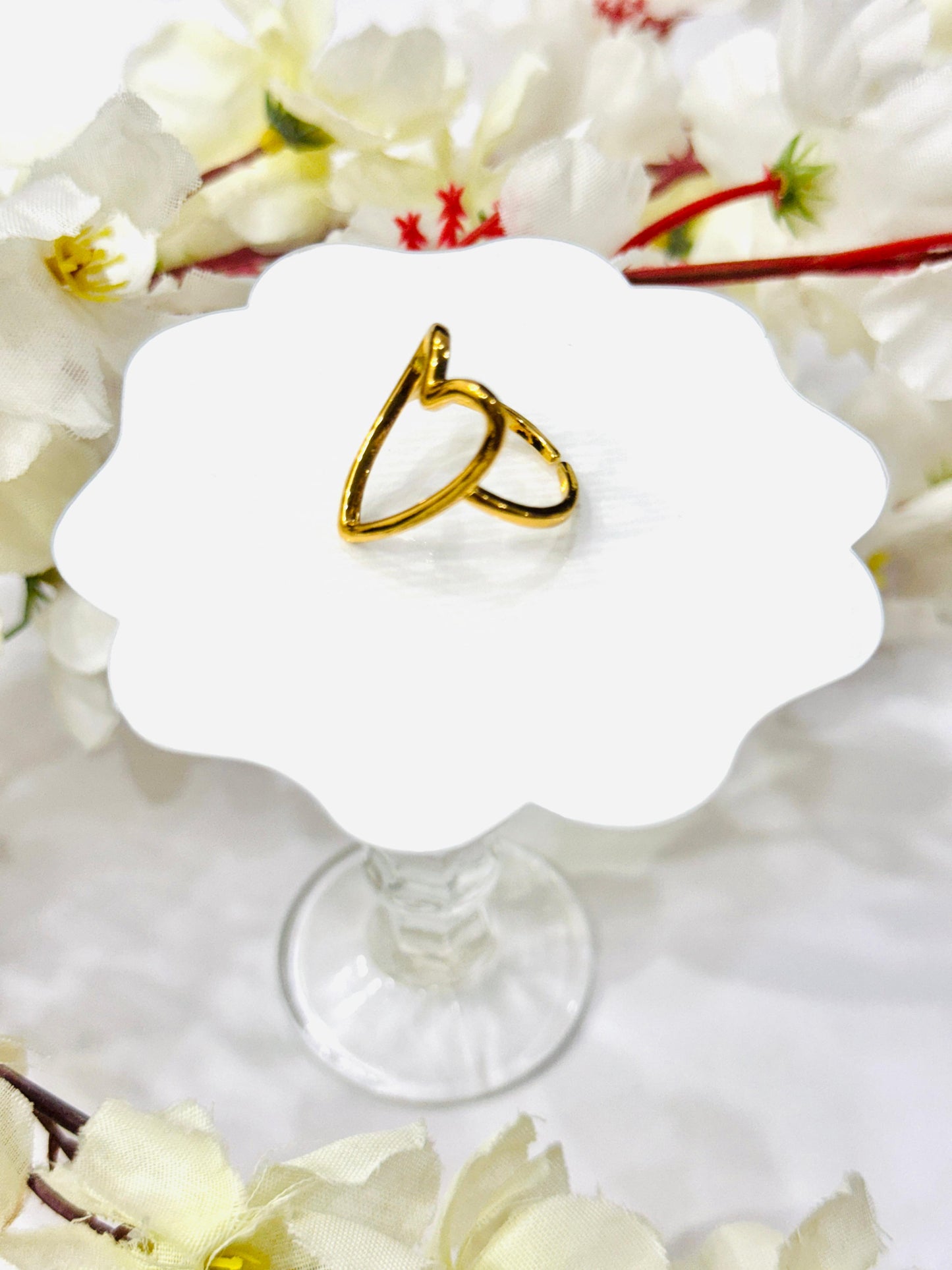 Big Heart Adjustable Ring
