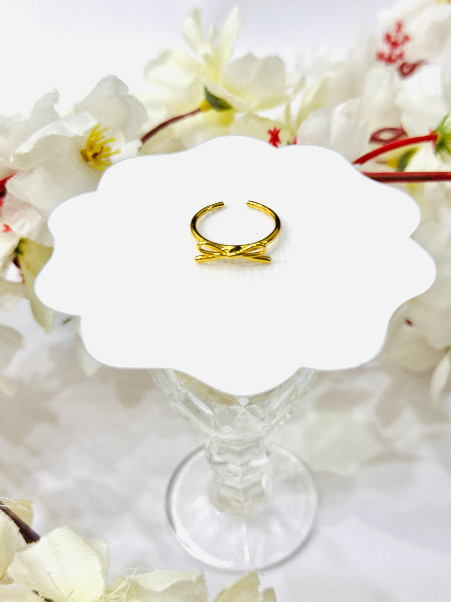 Princess Bow Adjustable Ring