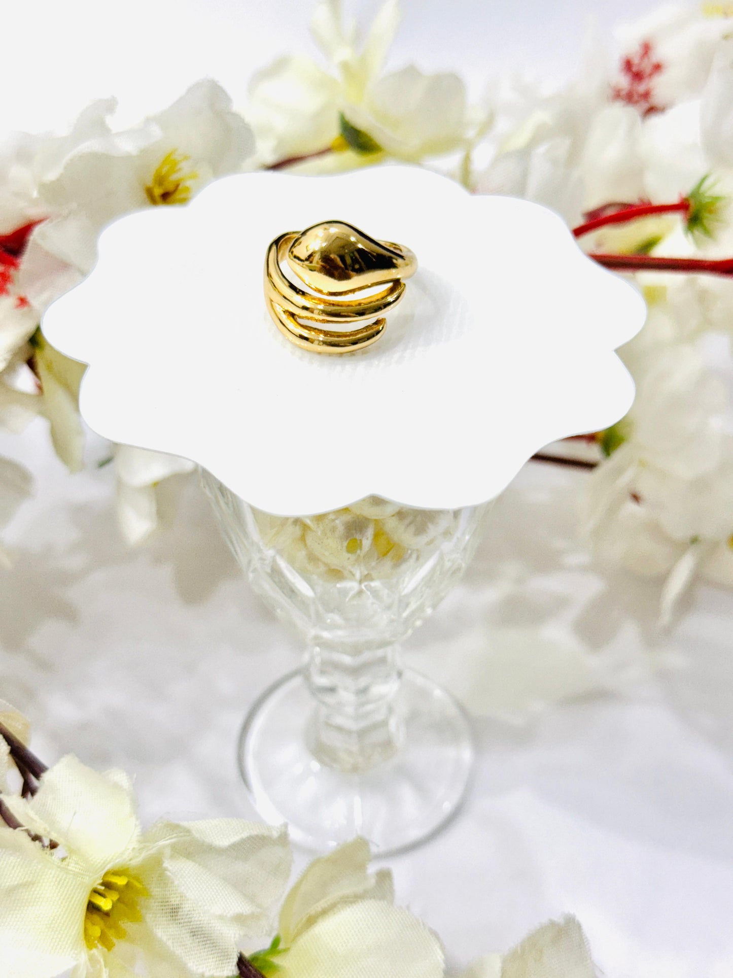 Aurora Curve Adjustable Ring