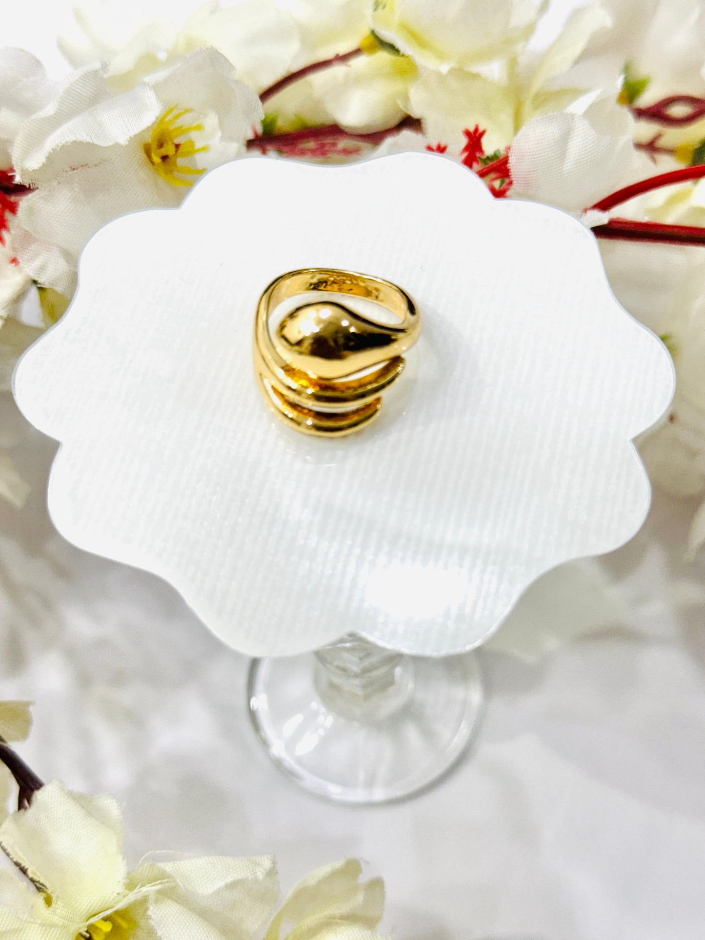 Aurora Curve Adjustable Ring