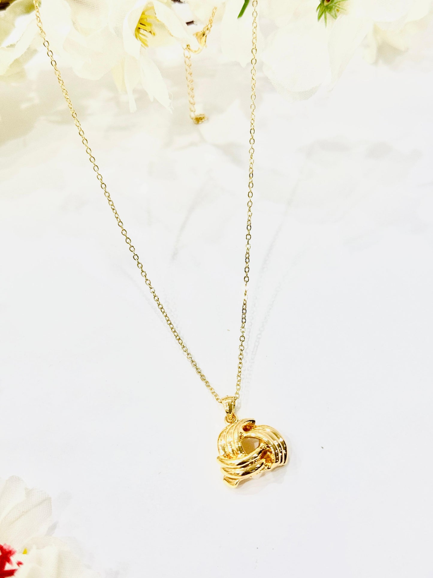 Eternal Knot Necklace Set With Bracelet & Ring