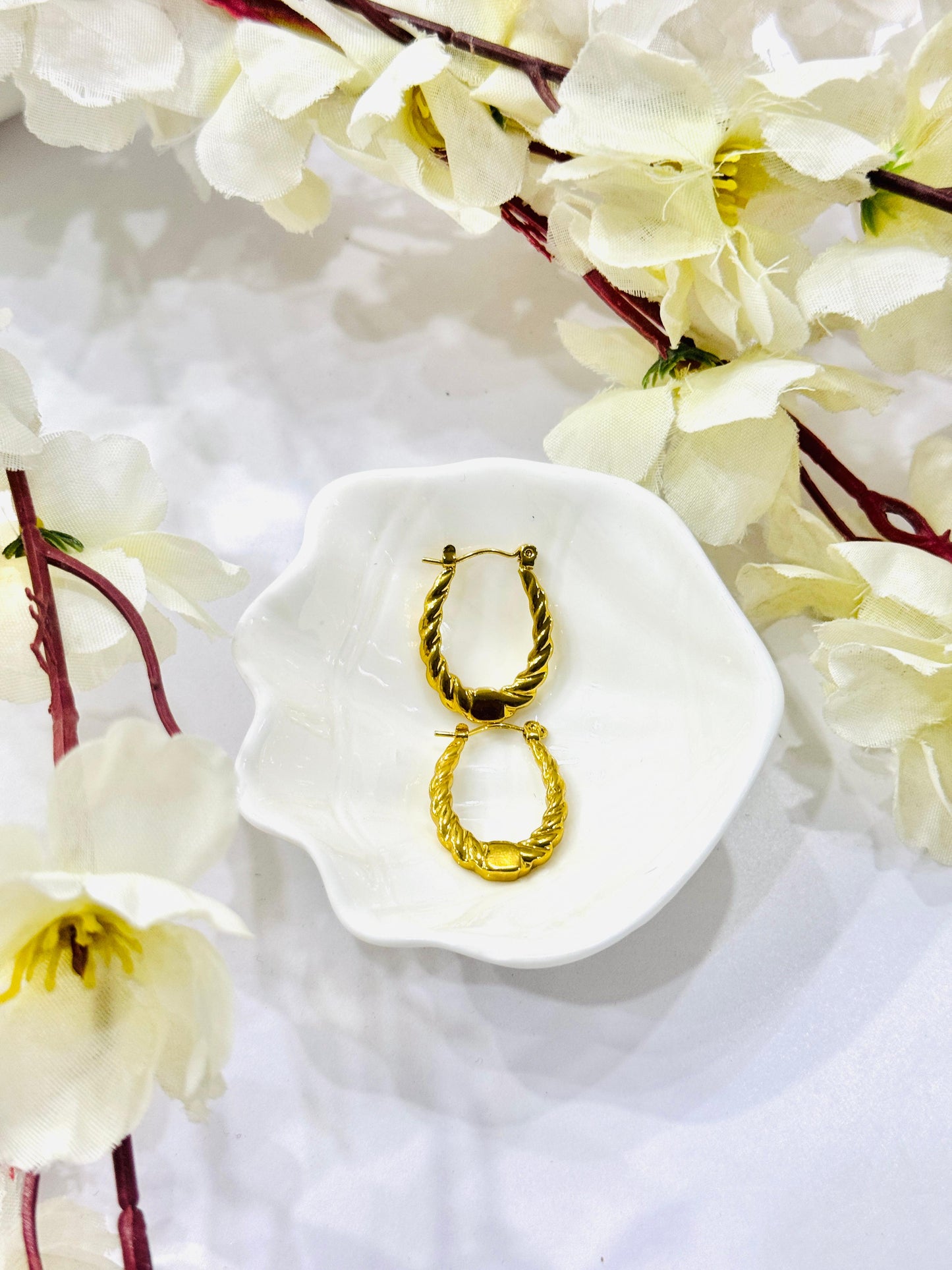 Golden Rope Hoops