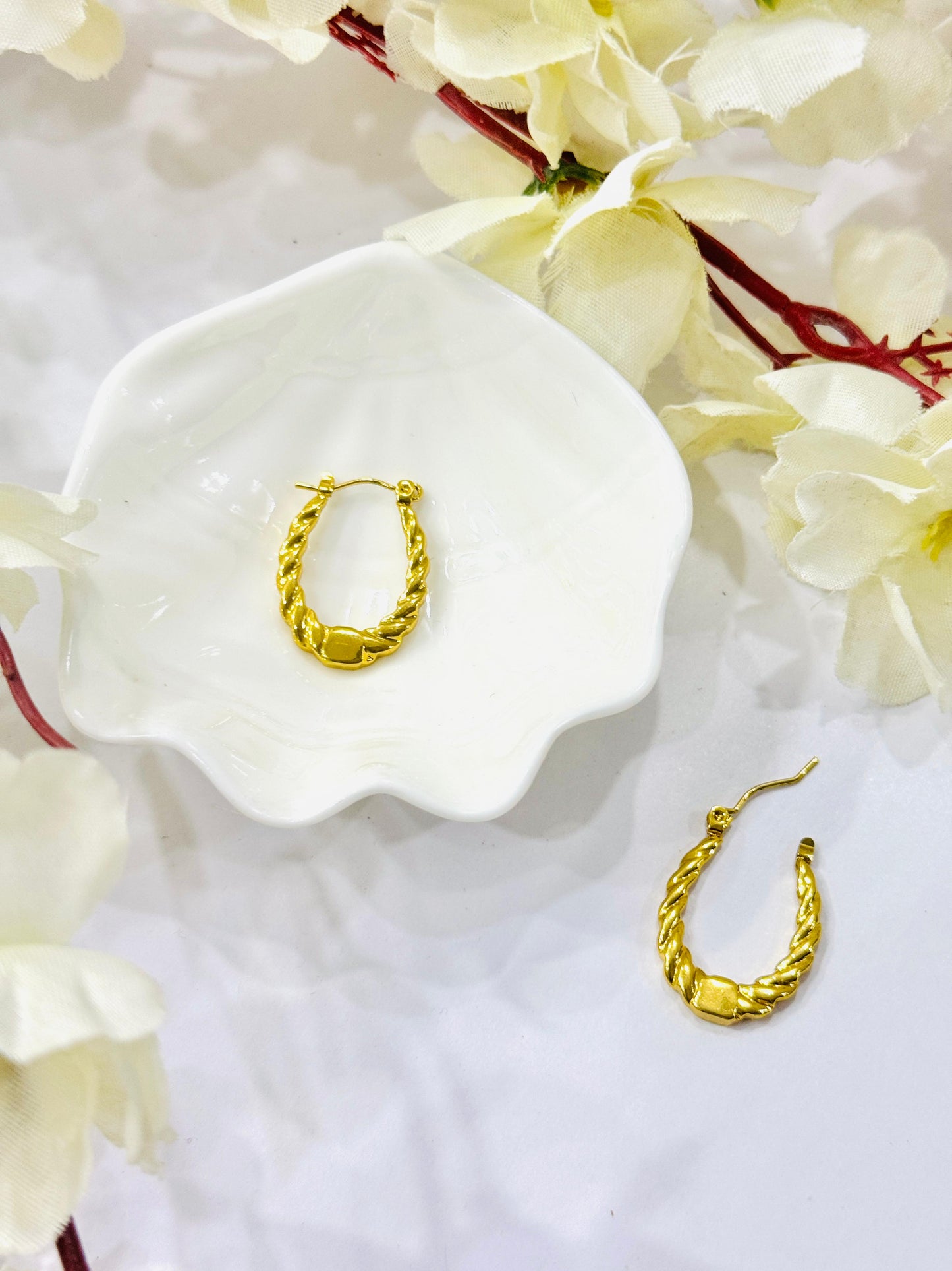 Golden Rope Hoops