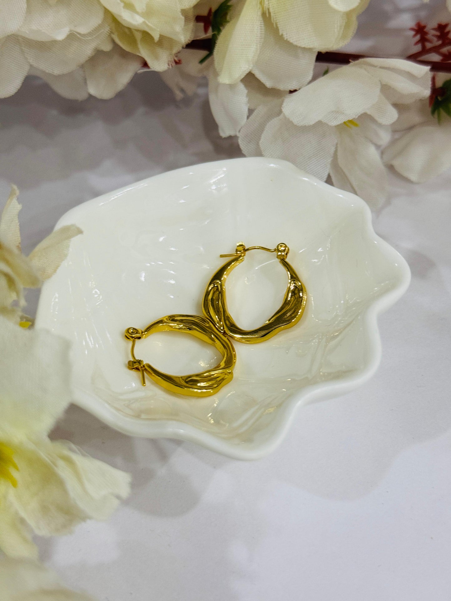 Twist Of Gold Hoops
