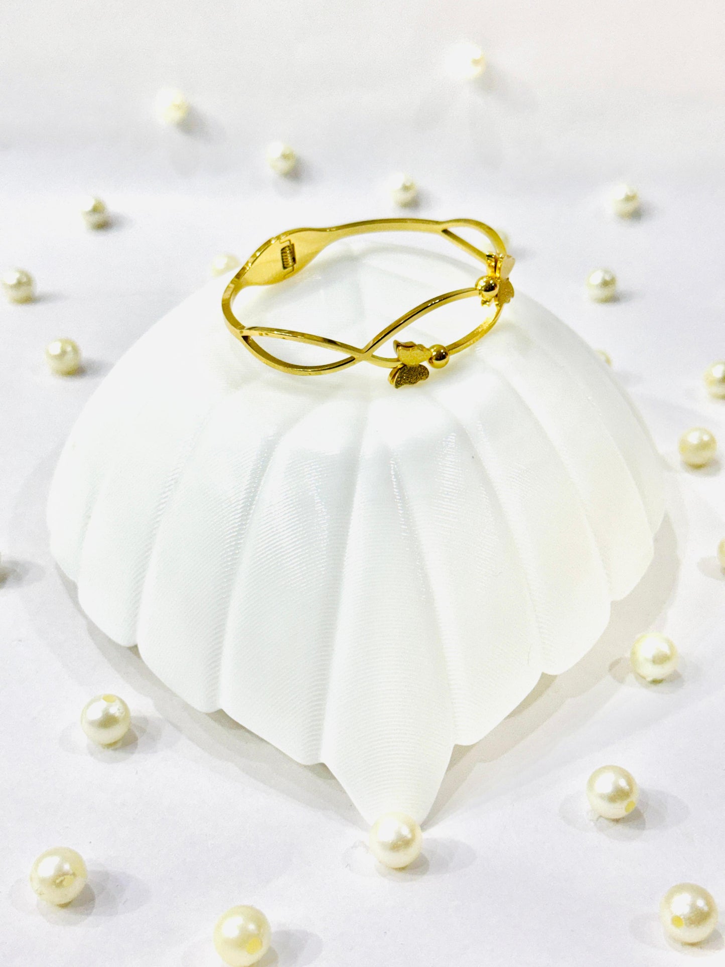 Butterfly Double Waved Bracelet