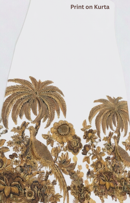 Ivory Oasis Coord Set(Adjustable Spaghetti Neckline)