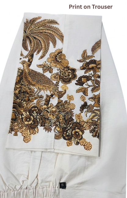 Ivory Oasis Coord Set(Adjustable Spaghetti Neckline)