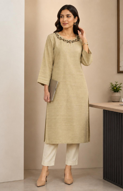 Elegant Khadi Silk Kurta