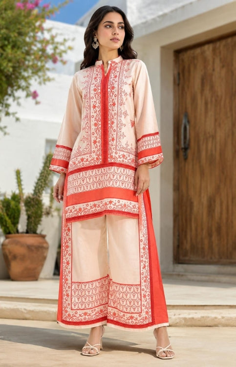 Orange Print Turkish Co-ord Set
