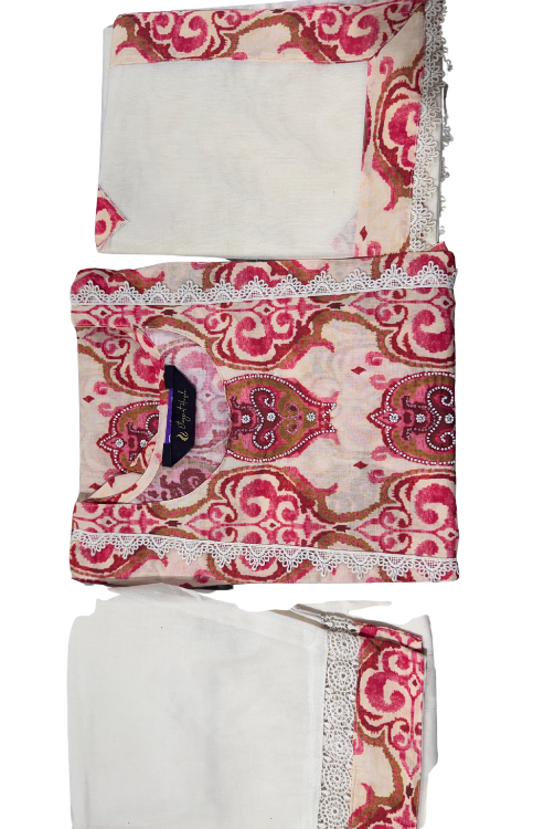 Pure Camric Cotton Printed Kurta Set