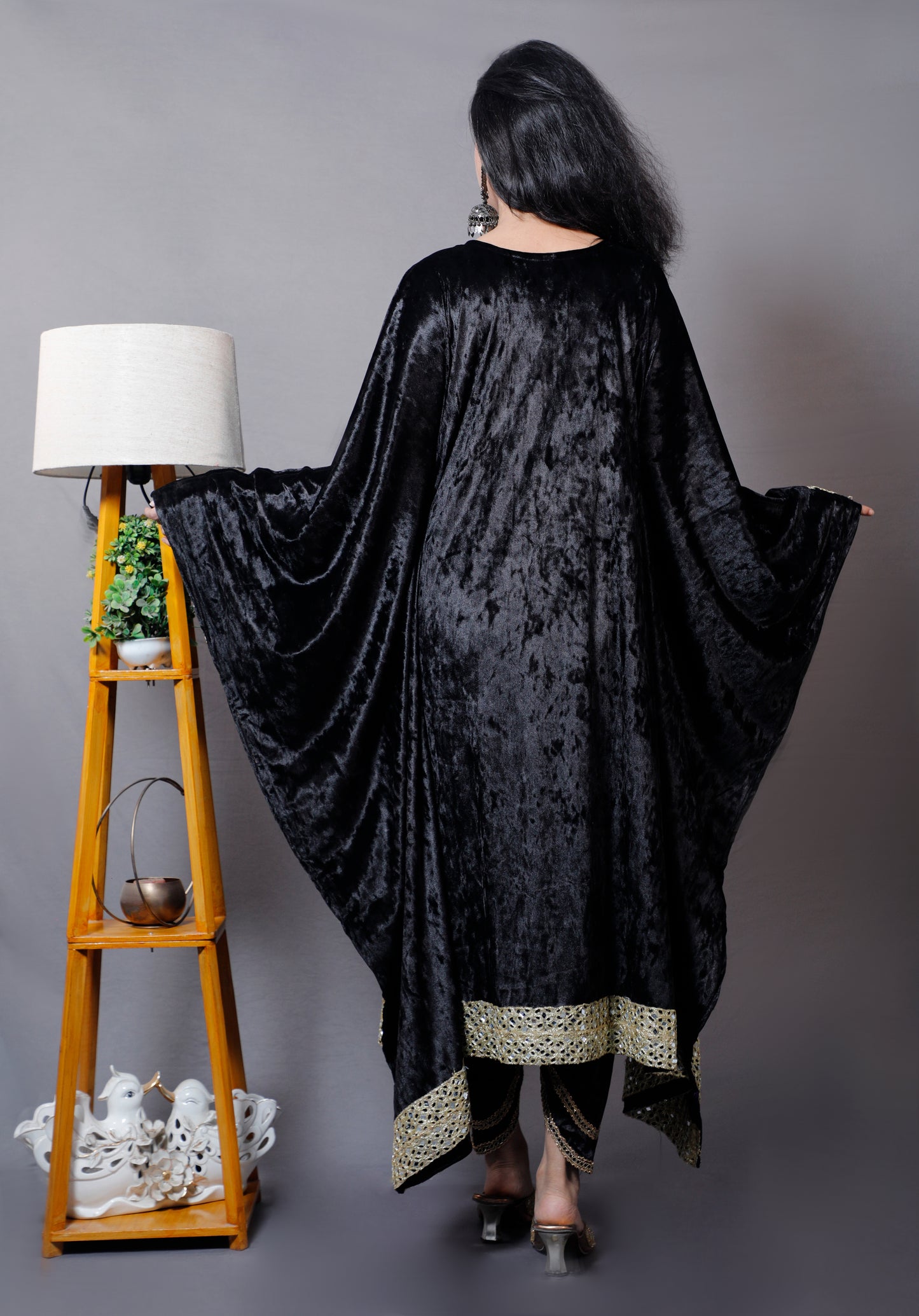 Winter Vibes Kaftan Set - Black
