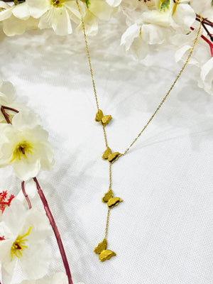 Buzzing Butterfly Long Necklace