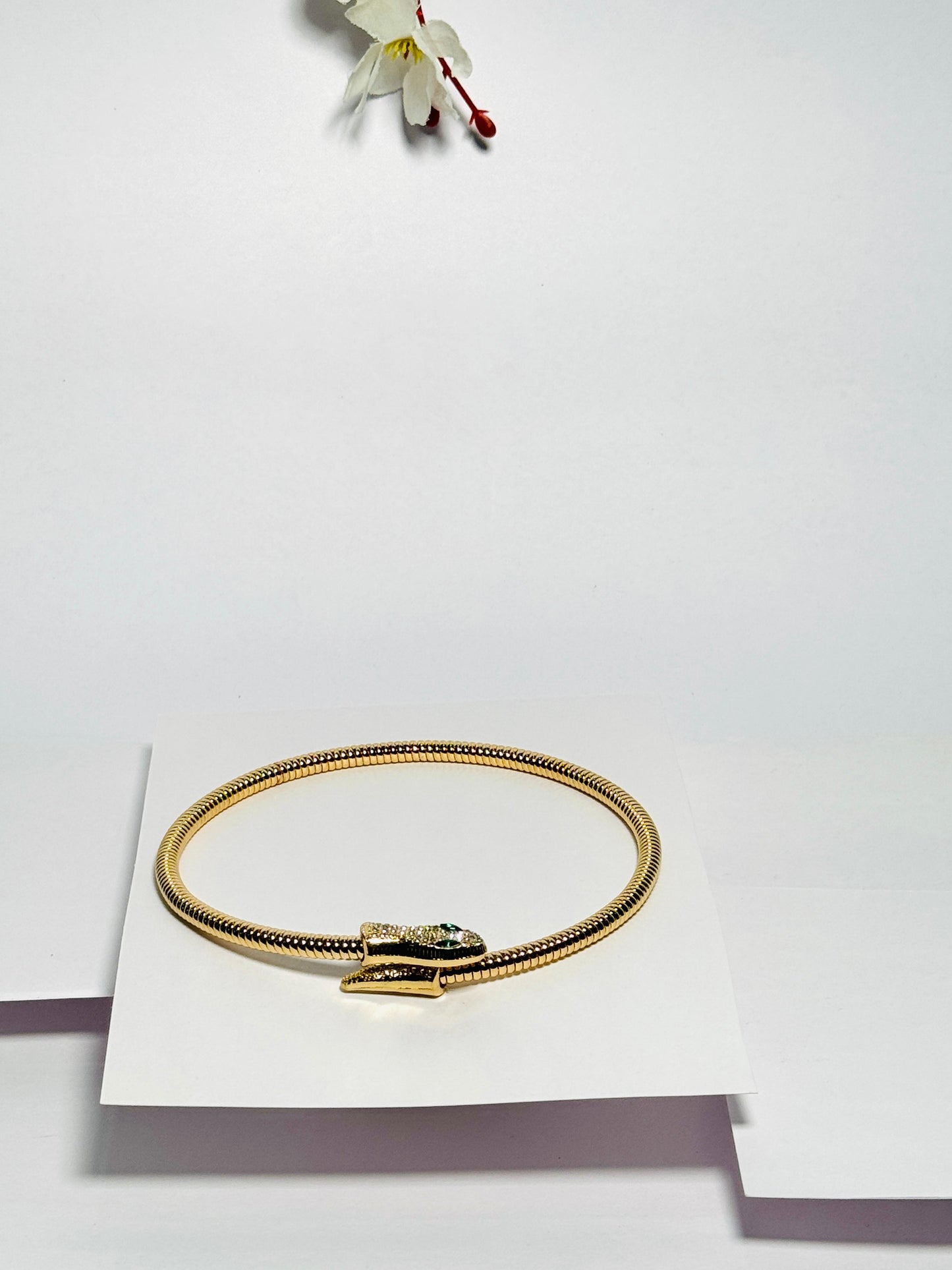 Gold Plated Snake Choker