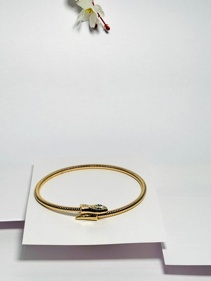 Gold Plated Snake Choker