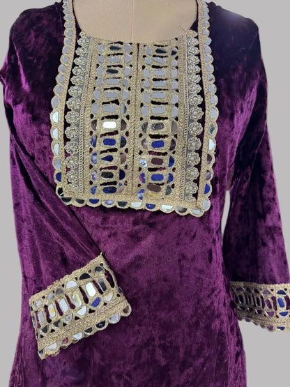 Elegant Wine Gharara