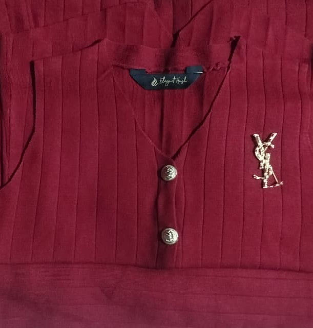 Premium 3Pcs Woolen Coord Set(Suitable For L-XXL)