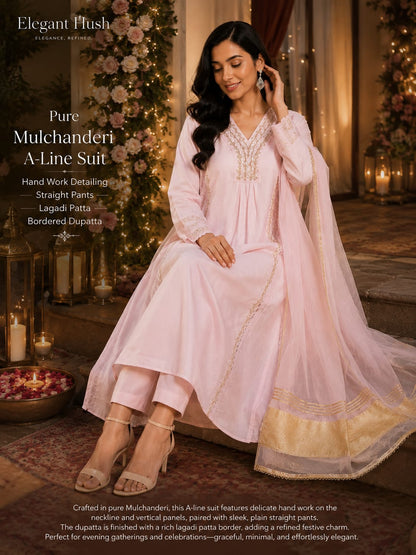 Noor-E-Sadagi Mulchanderi Set