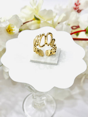 Eternal Leaf Adjustable Ring