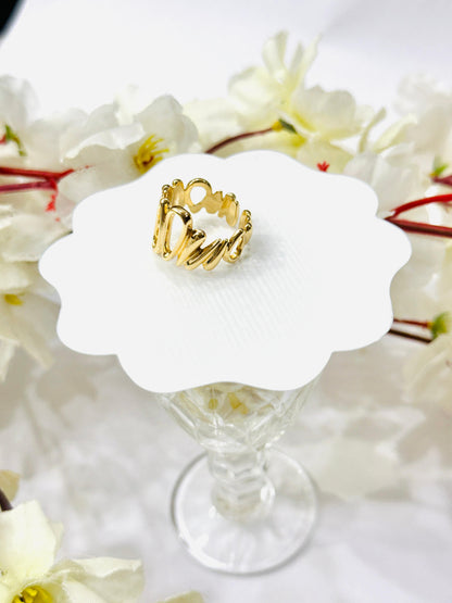 Eternal Leaf Adjustable Ring