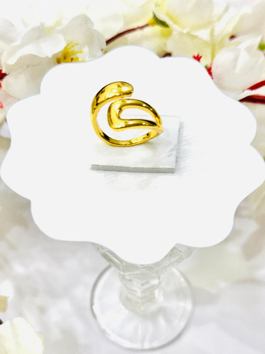 Golden Whisper Adjustable Ring