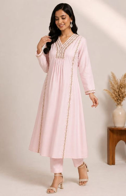 Noor-E-Sadagi Mulchanderi Set