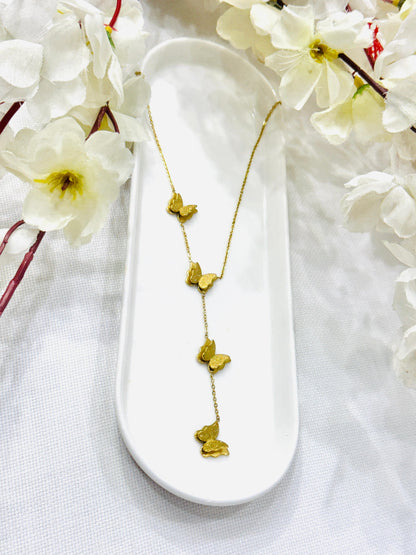 Buzzing Butterfly Long Necklace